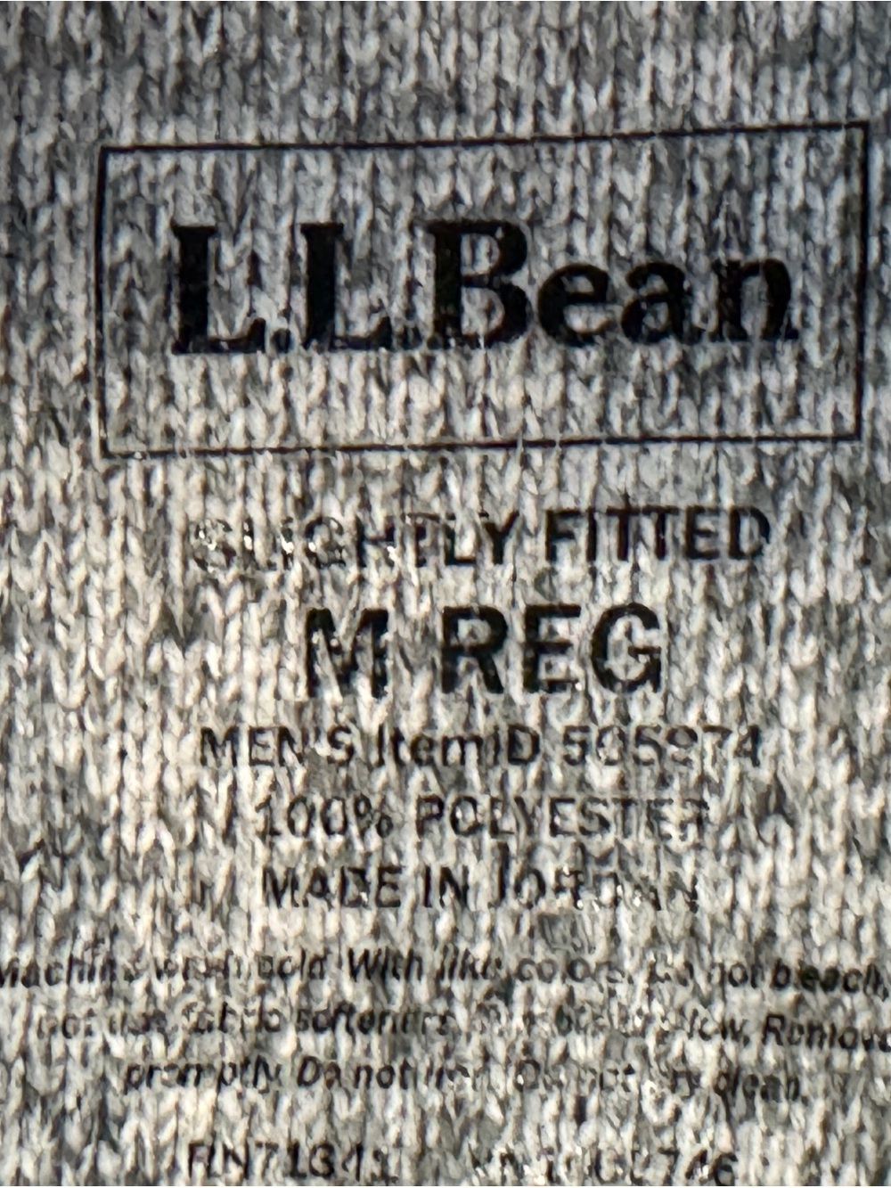 L.L. Bean Men's Heather Gray Full-Zip Fleece Vest - Picture 3 of 9
